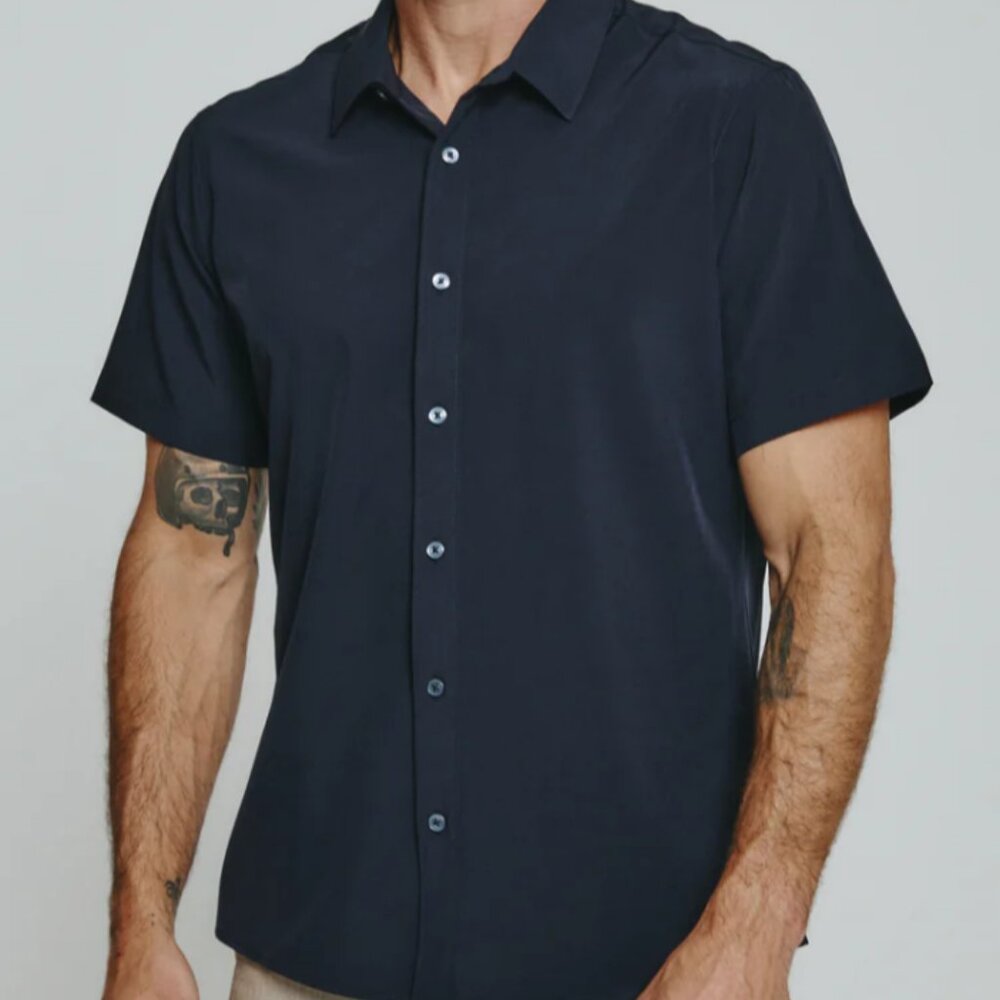 7 Diamonds Siena Button-Up, Black, Large